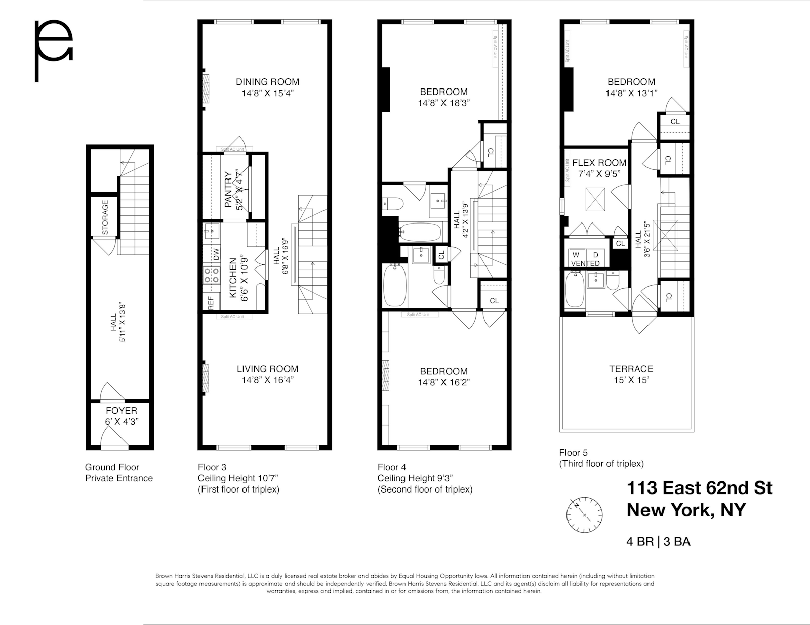 Floorplan for 113 East 62nd Street