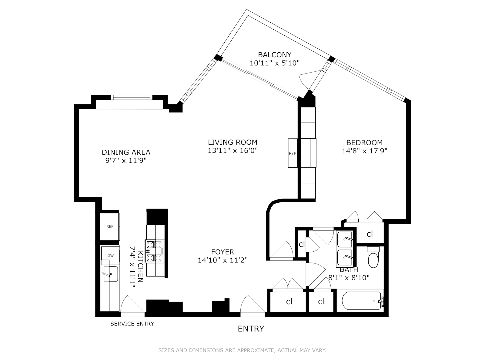 Floorplan for 60 Sutton Place South, 9GN