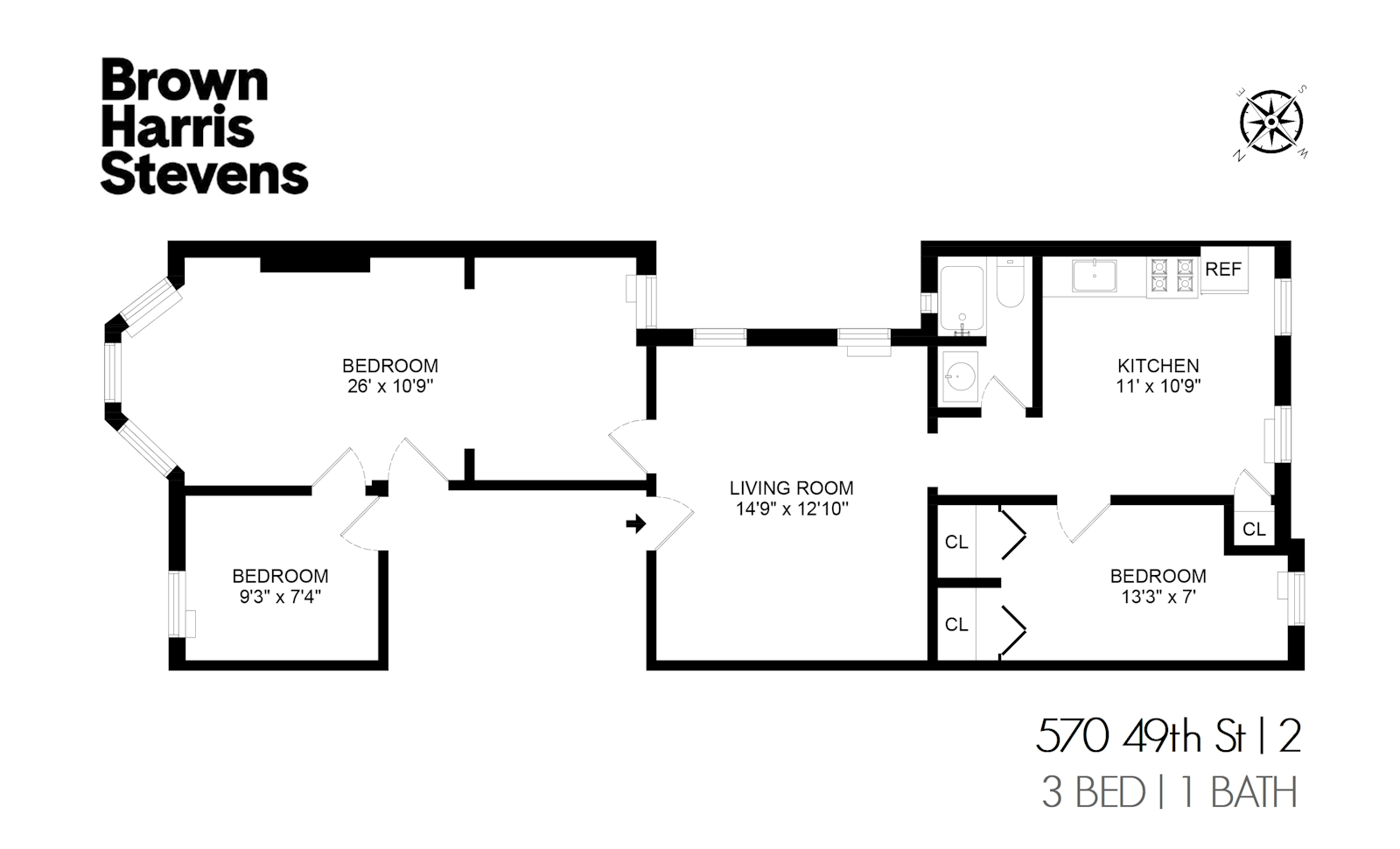 Floorplan for 570 49th Street, 2