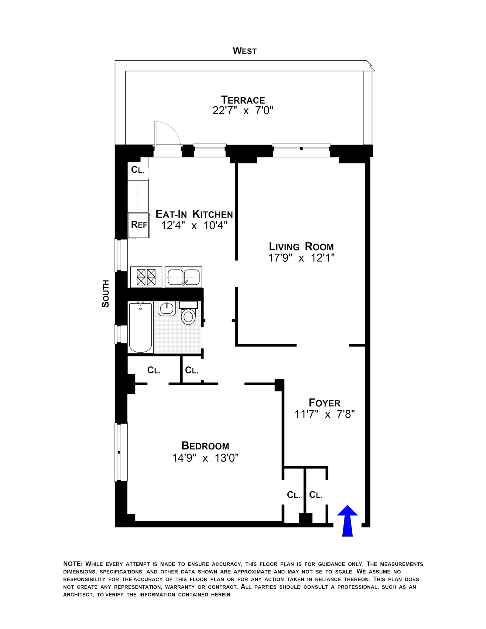 Floorplan for 500 Grand Street, C11A