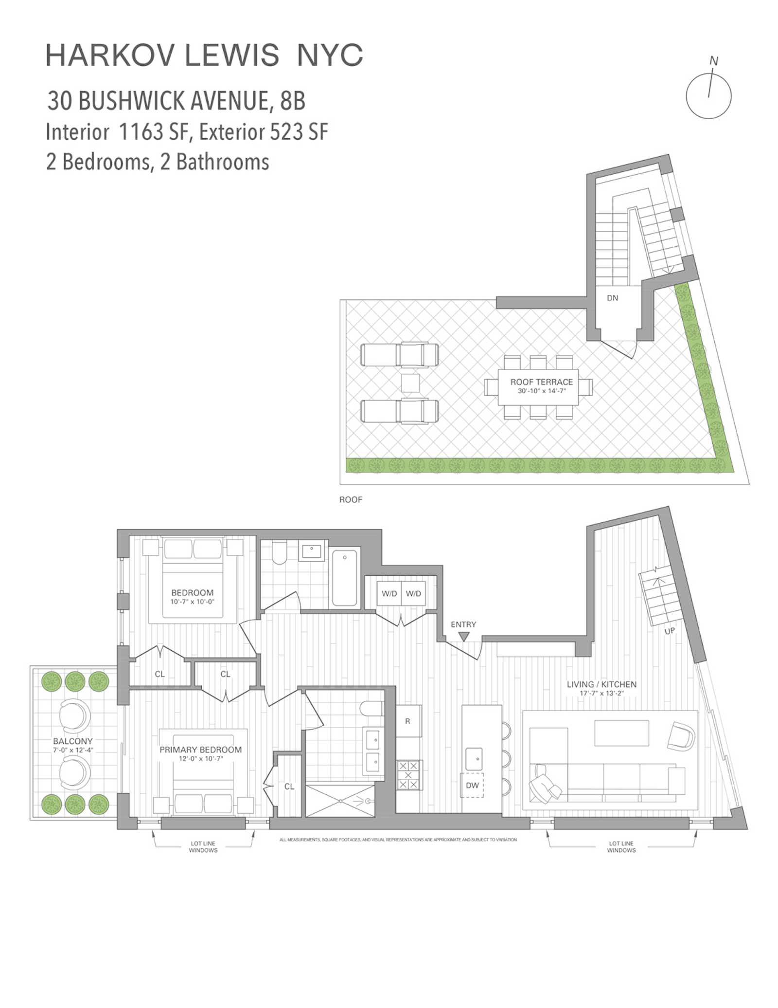 Floorplan for 30 Bushwick Avenue, 8B