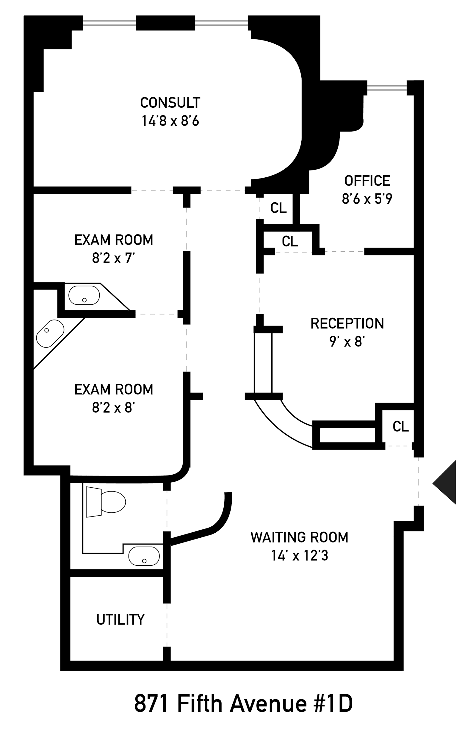 Floorplan for 871 Fifth Avenue, MEDICAL