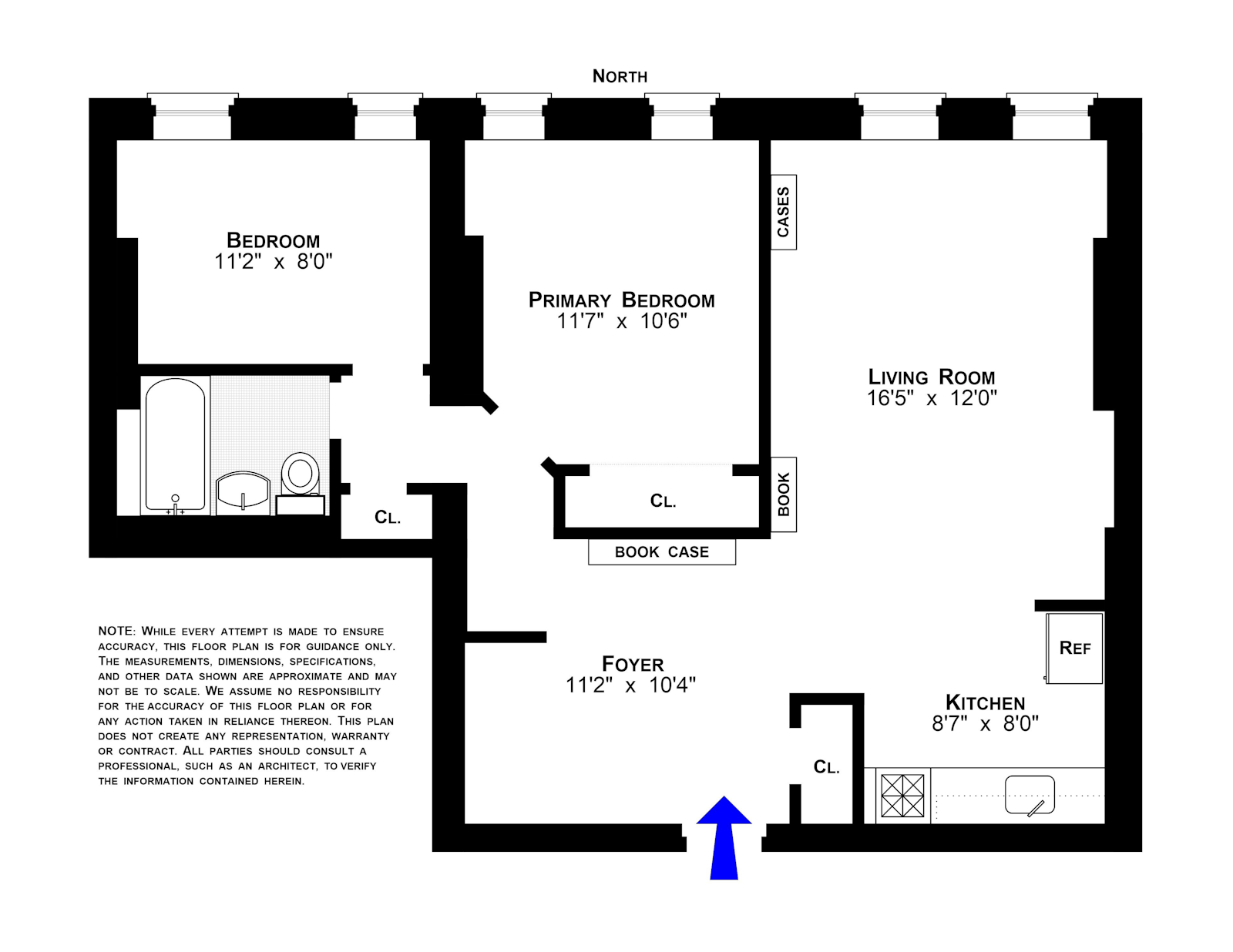 Floorplan for 46 -50 Rivington St, 1C
