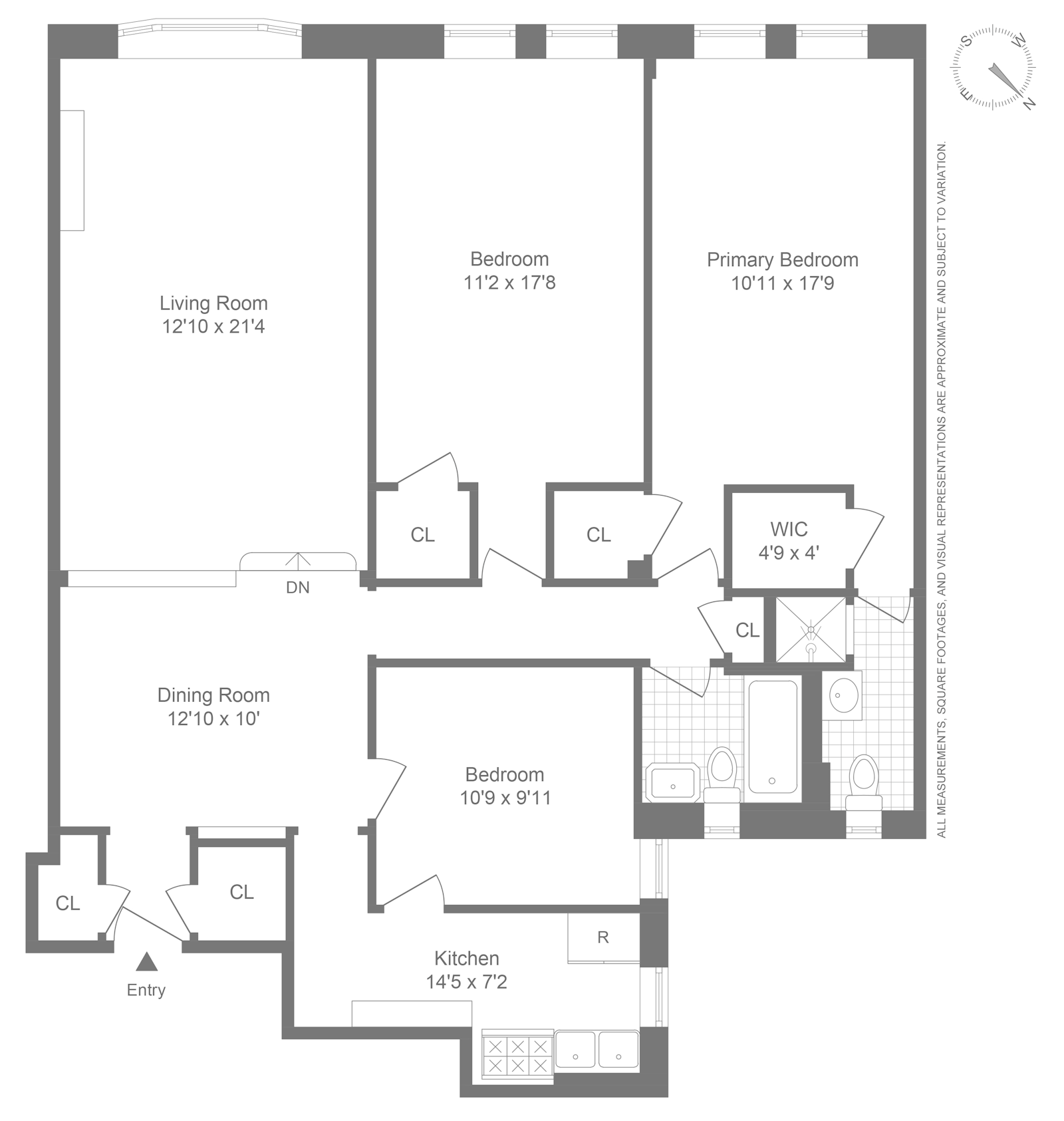 Floorplan for 225 East 74th Street, 4K