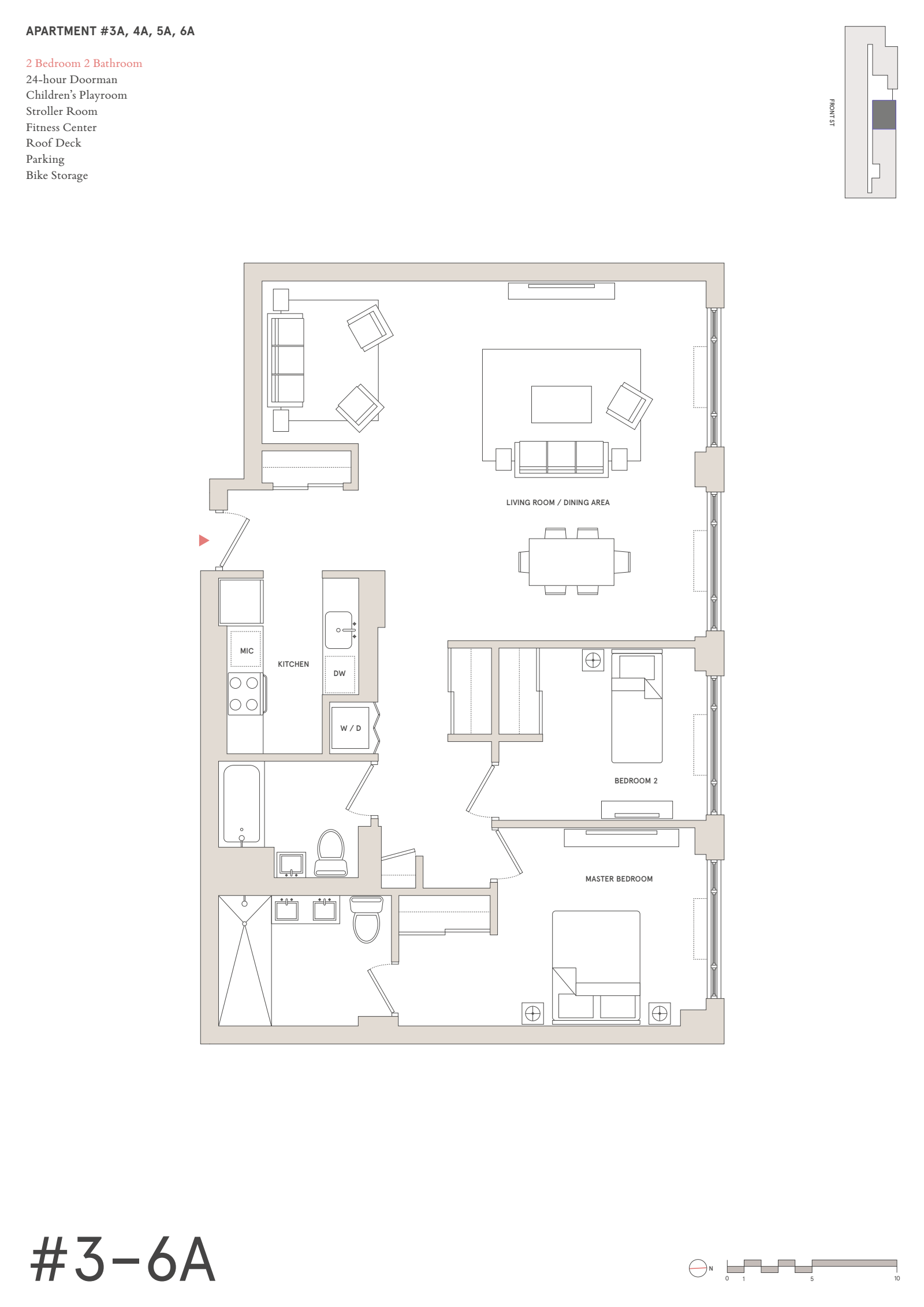 Floorplan for 181 Front Street, 5A