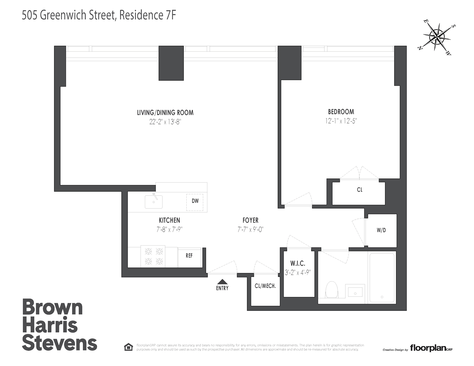 Floorplan for 505 Greenwich Street, 7F
