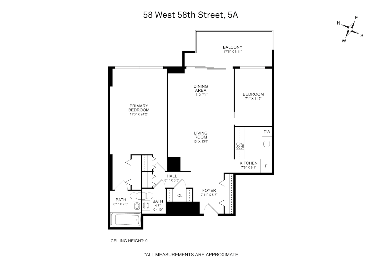 Floorplan for 58 West 58th Street