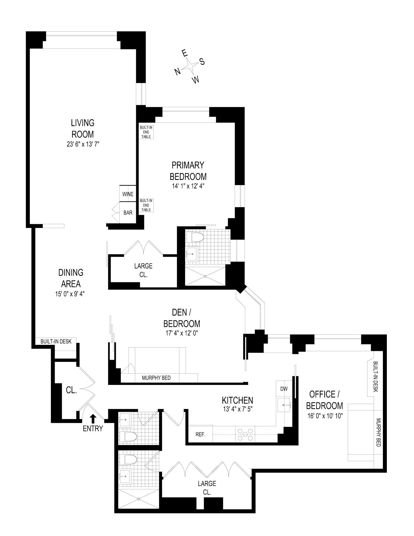 Floorplan for 180 East End Avenue, 18C