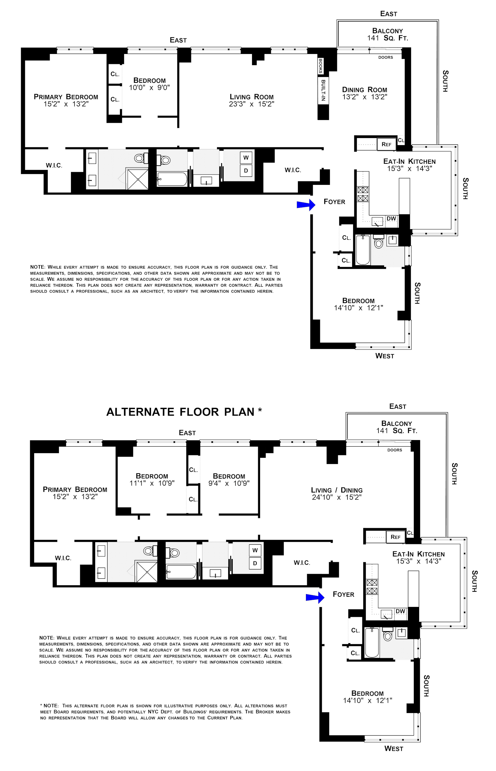Floorplan for 1438 Third Avenue, 30E