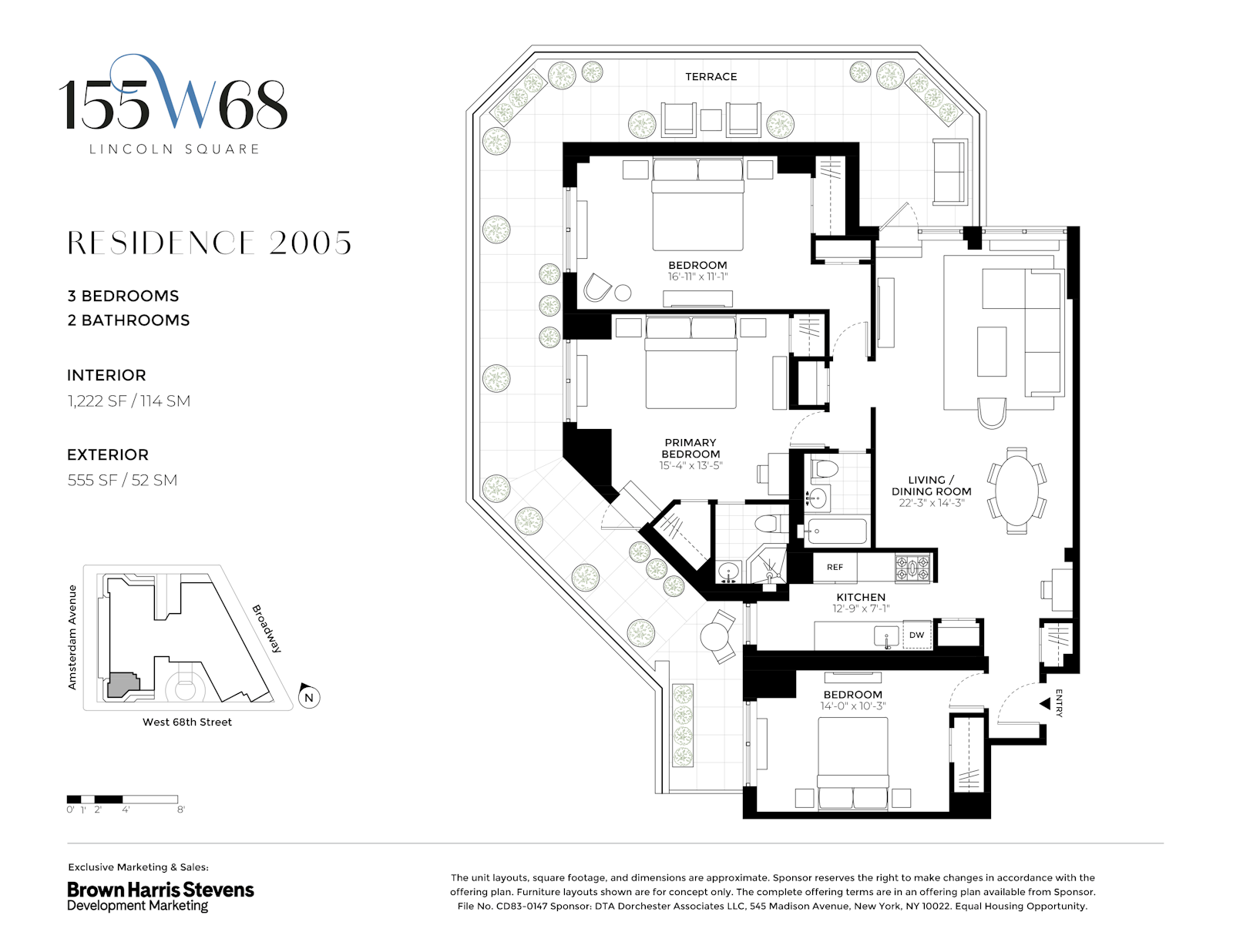 Floorplan for 155 West 68th Street, 2005