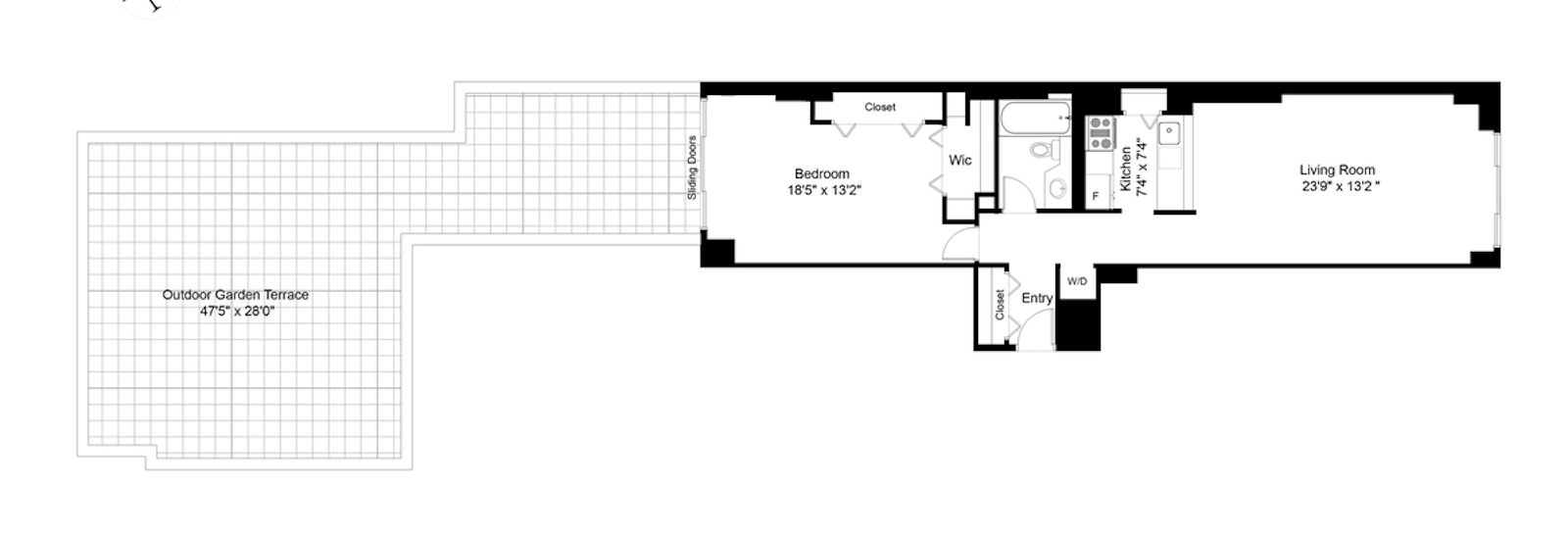 Floorplan for 101 West 79th Street, 2G
