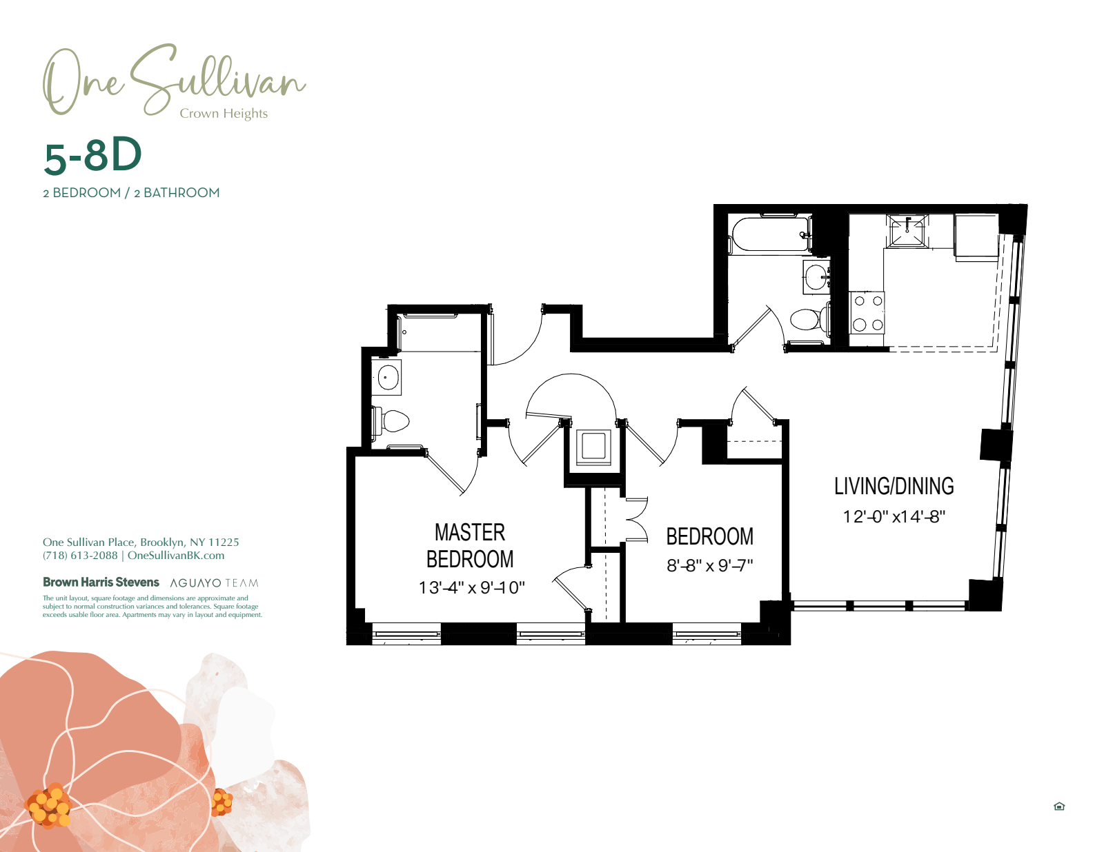 Floorplan for 1 Sullivan Place, 7D