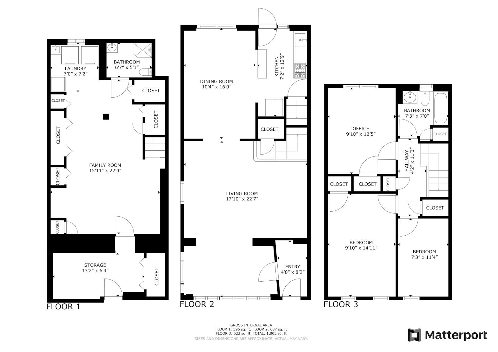 Floorplan for 626 81st Street