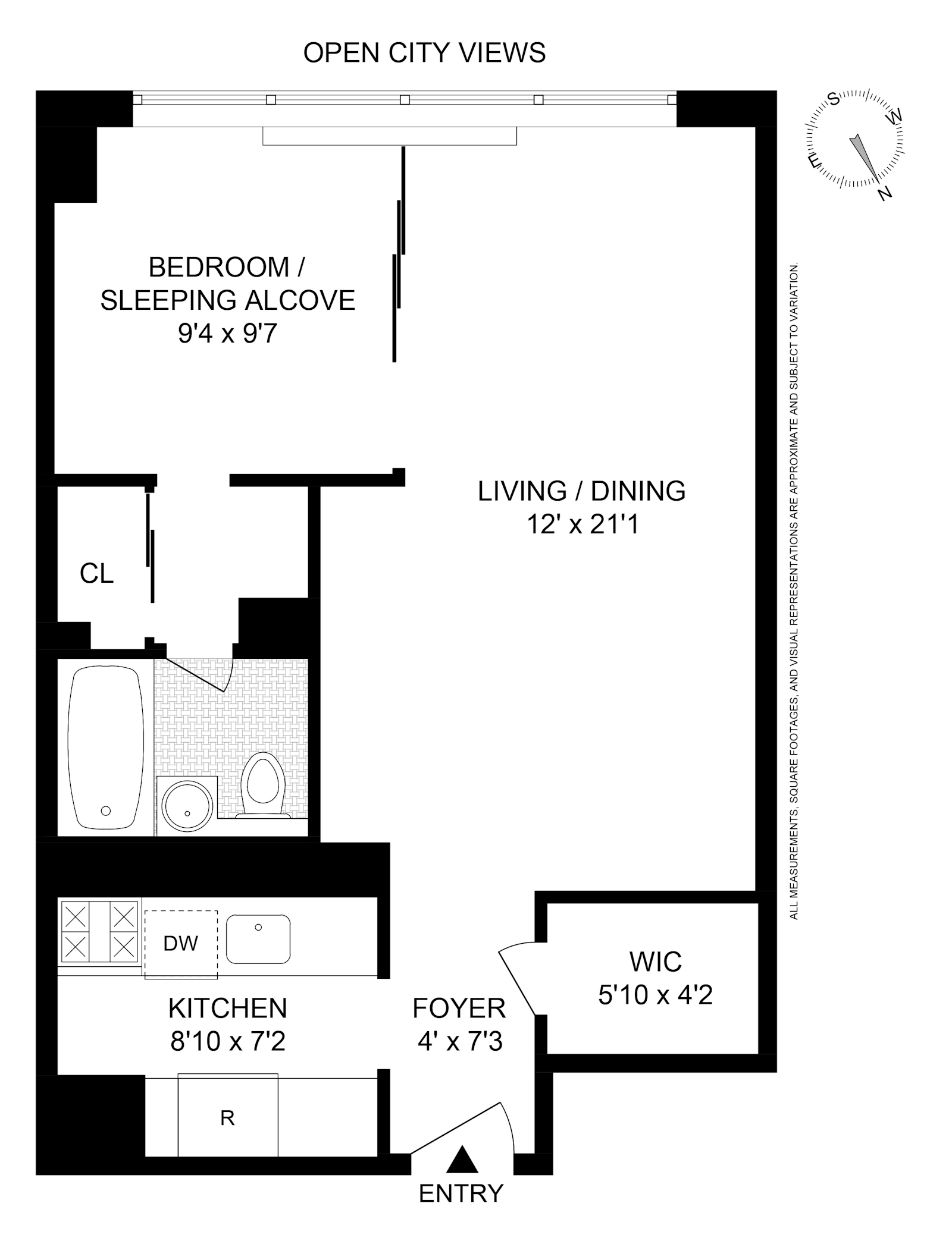 Floorplan for 140 West End Avenue, 26F