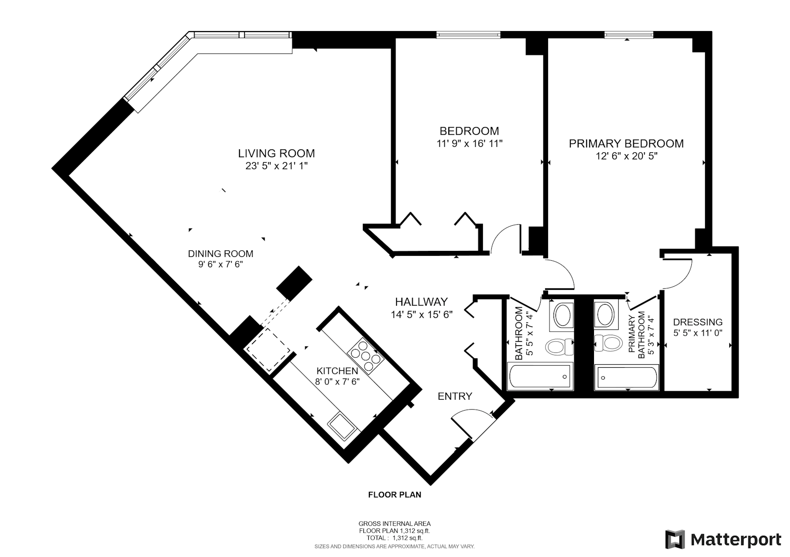 Floorplan for 40 East 94th Street, 21G