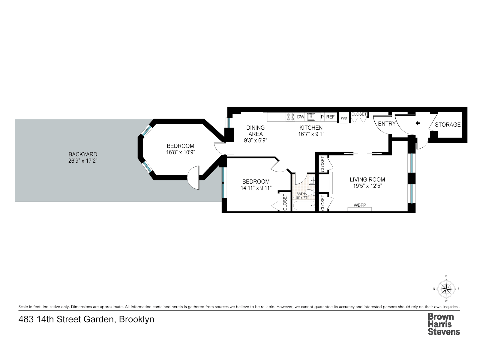 Floorplan for 483 14th Street, GARDEN