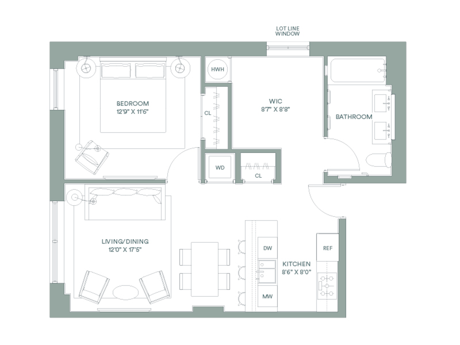 Floorplan for 22 -18 Jackson Avenue, 801