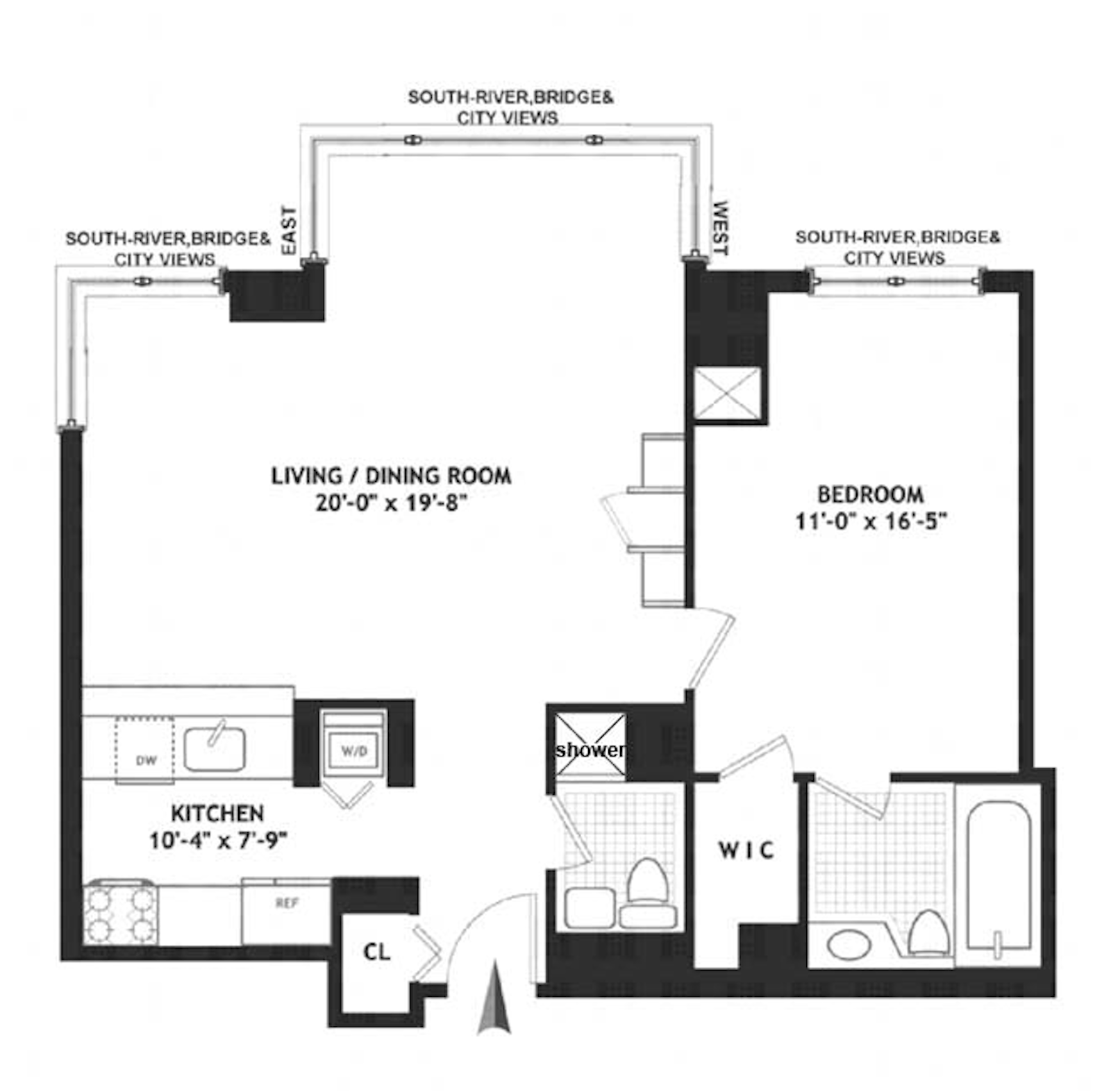 Floorplan for 524 East 72nd Street, 31B