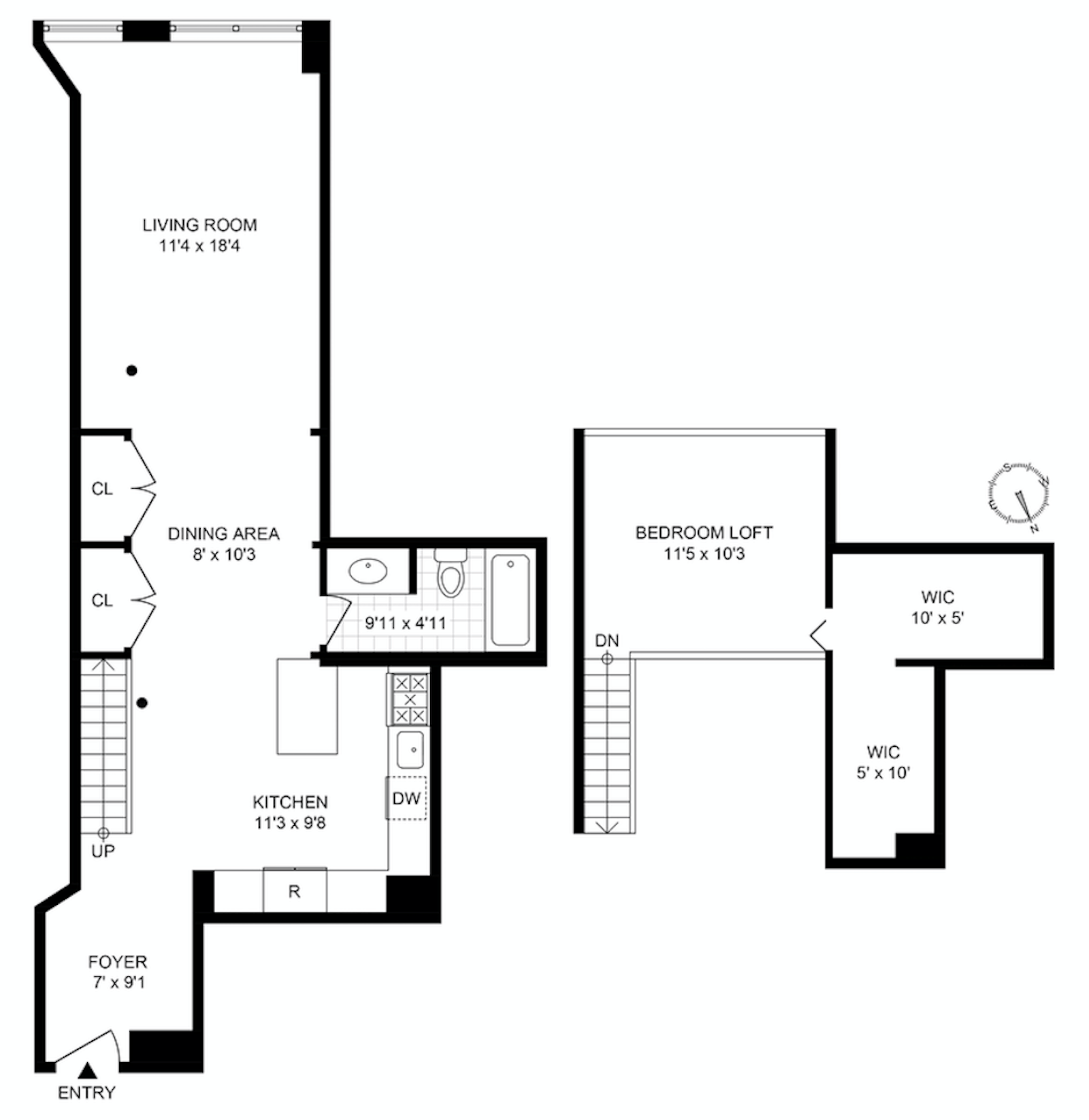 Floorplan for 39 East 12th Street, 205