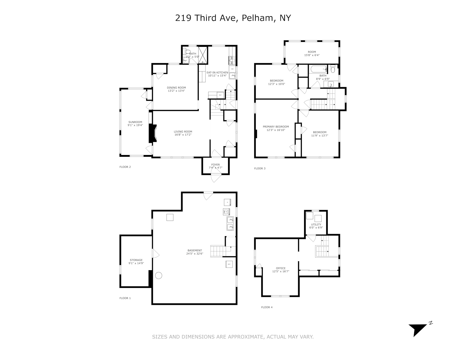 Floorplan for 219 Third Avenue