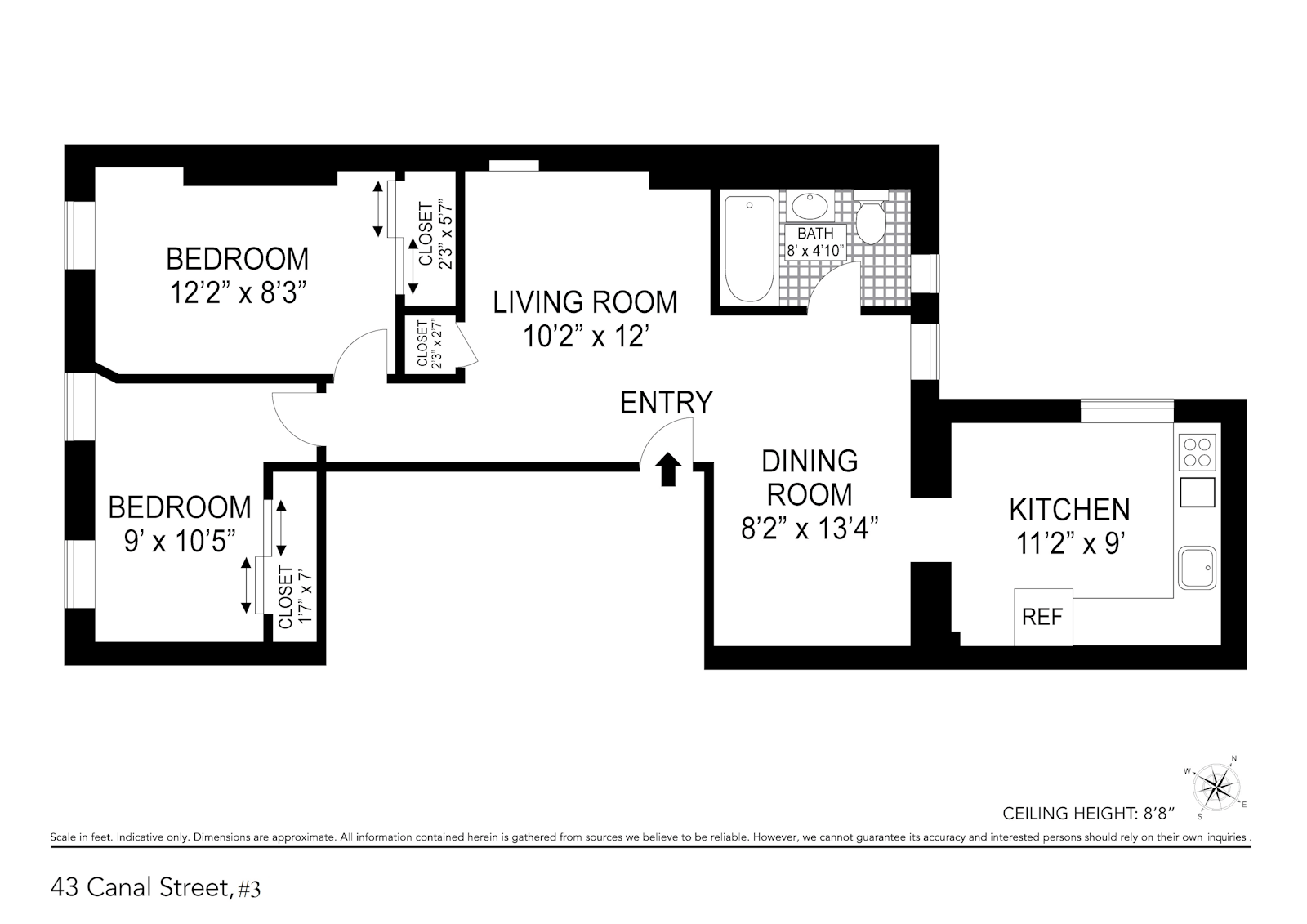 Floorplan for 43 Canal Street, 3