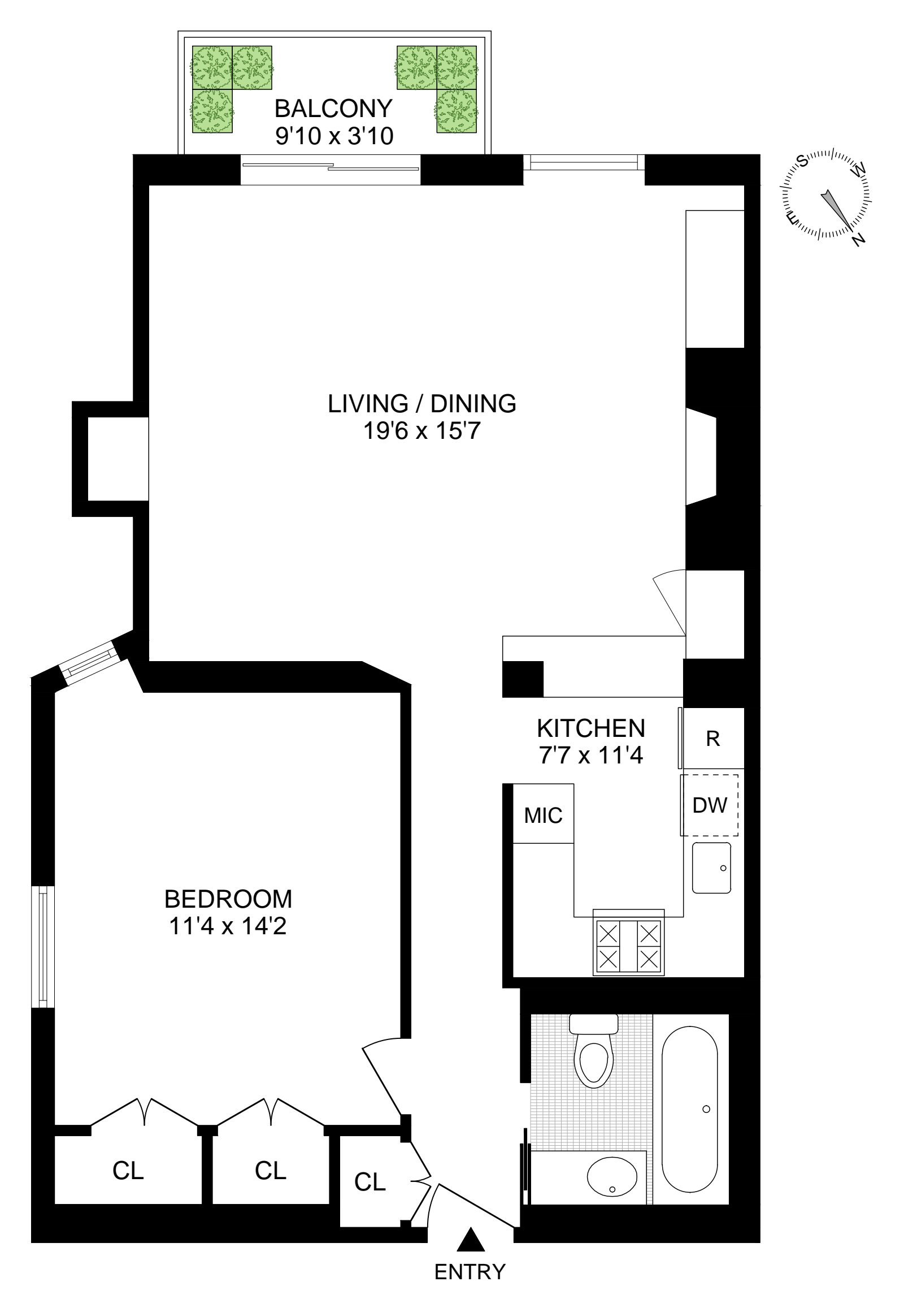 Floorplan for 8 West 65th Street, 3B