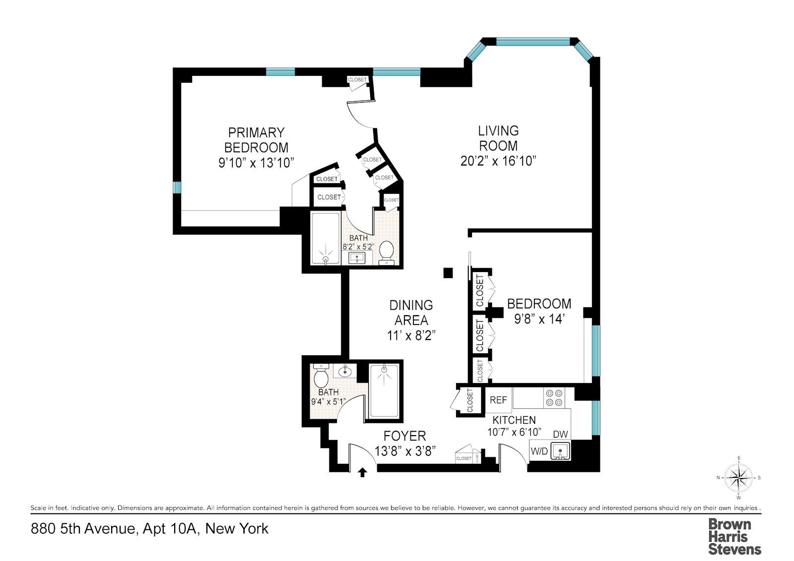 Floorplan for 880 Fifth Avenue, 10A