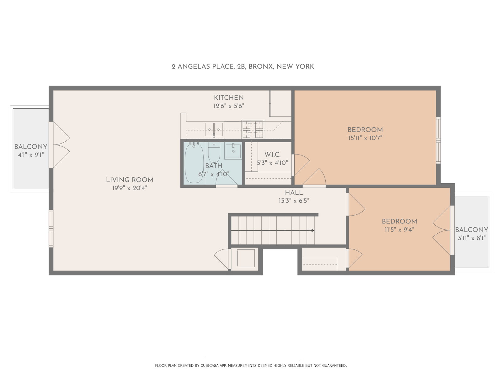 Floorplan for 2 Angelas Place, 2B