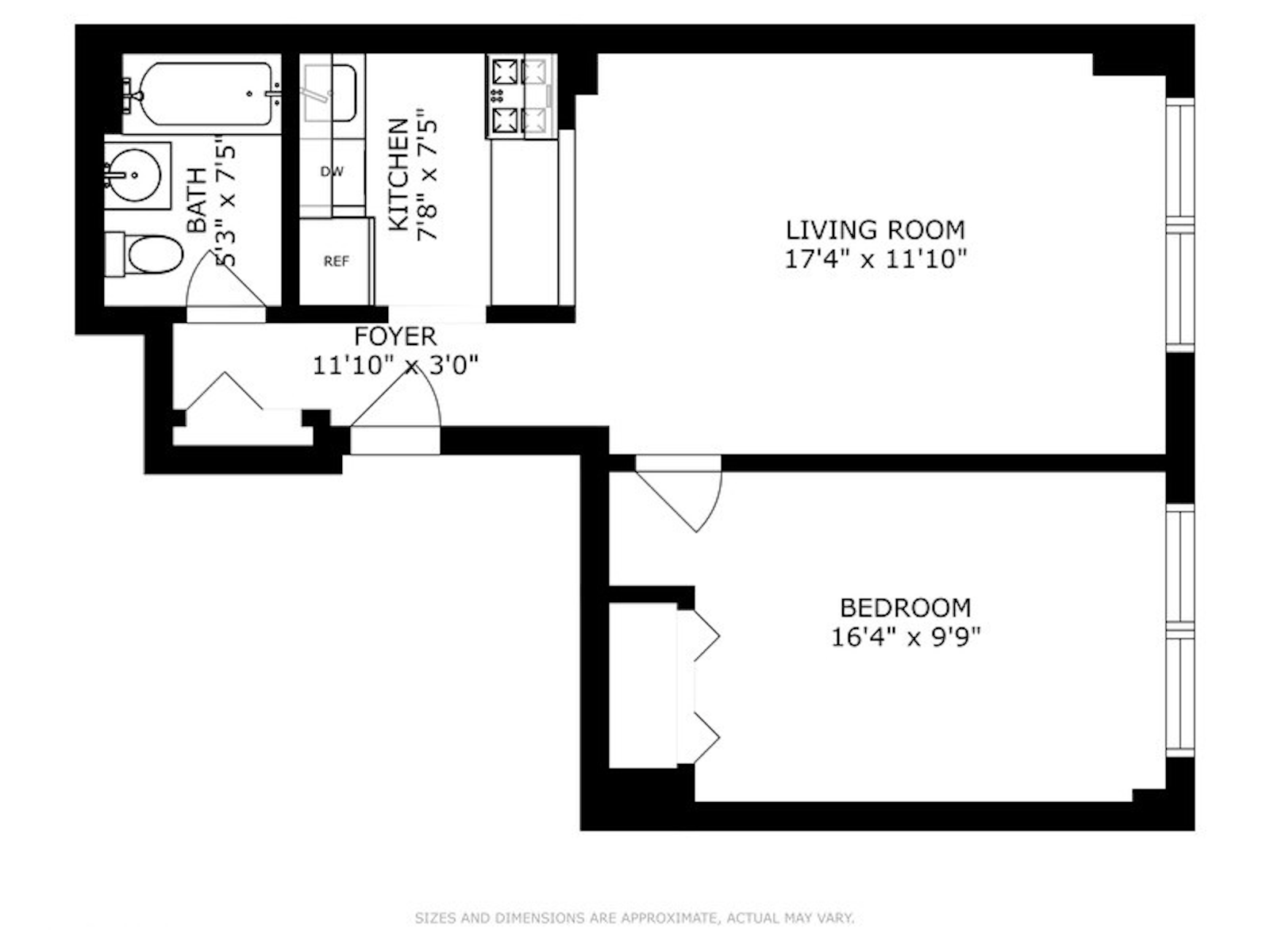 Floorplan for 303 West 146th Street, 4R