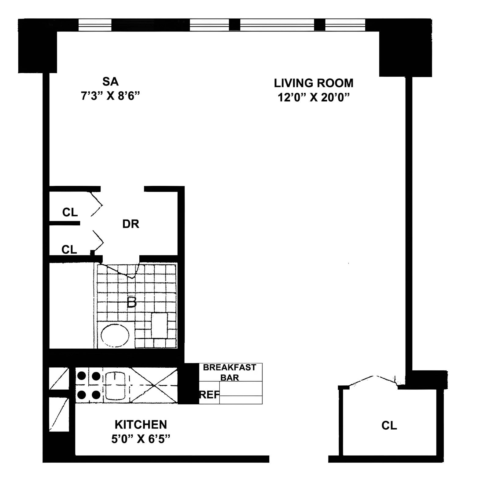 Floorplan for 35 East 38th Street, 10J
