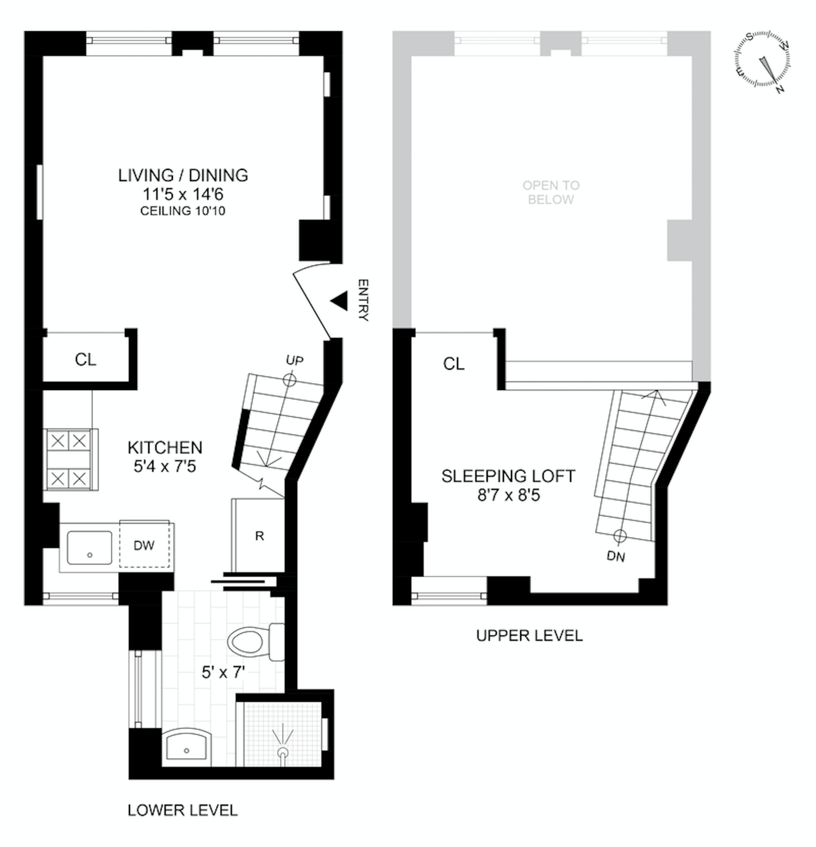 Floorplan for 213 West 85th Street, 1A