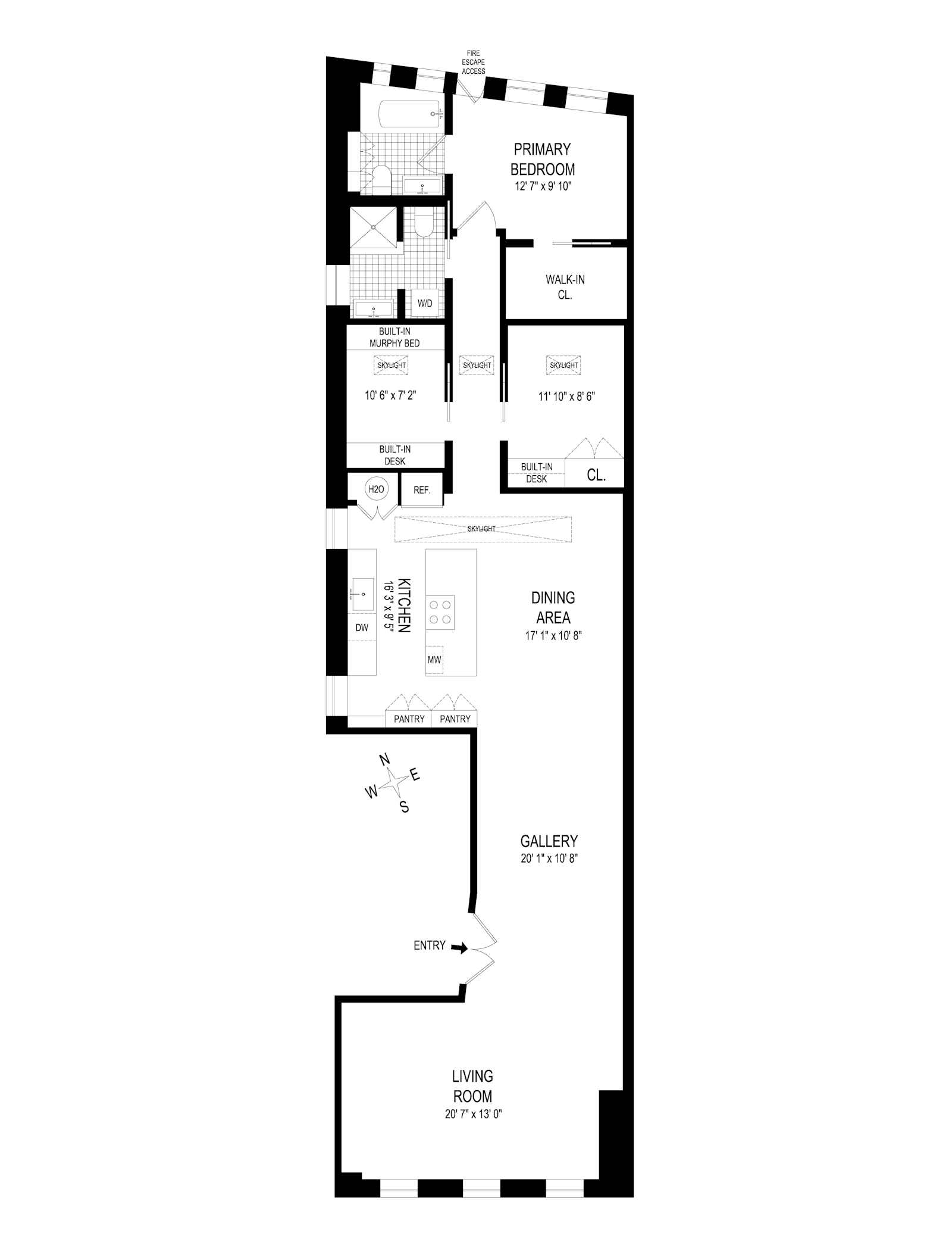 Floorplan for 46 Great Jones Street, 7