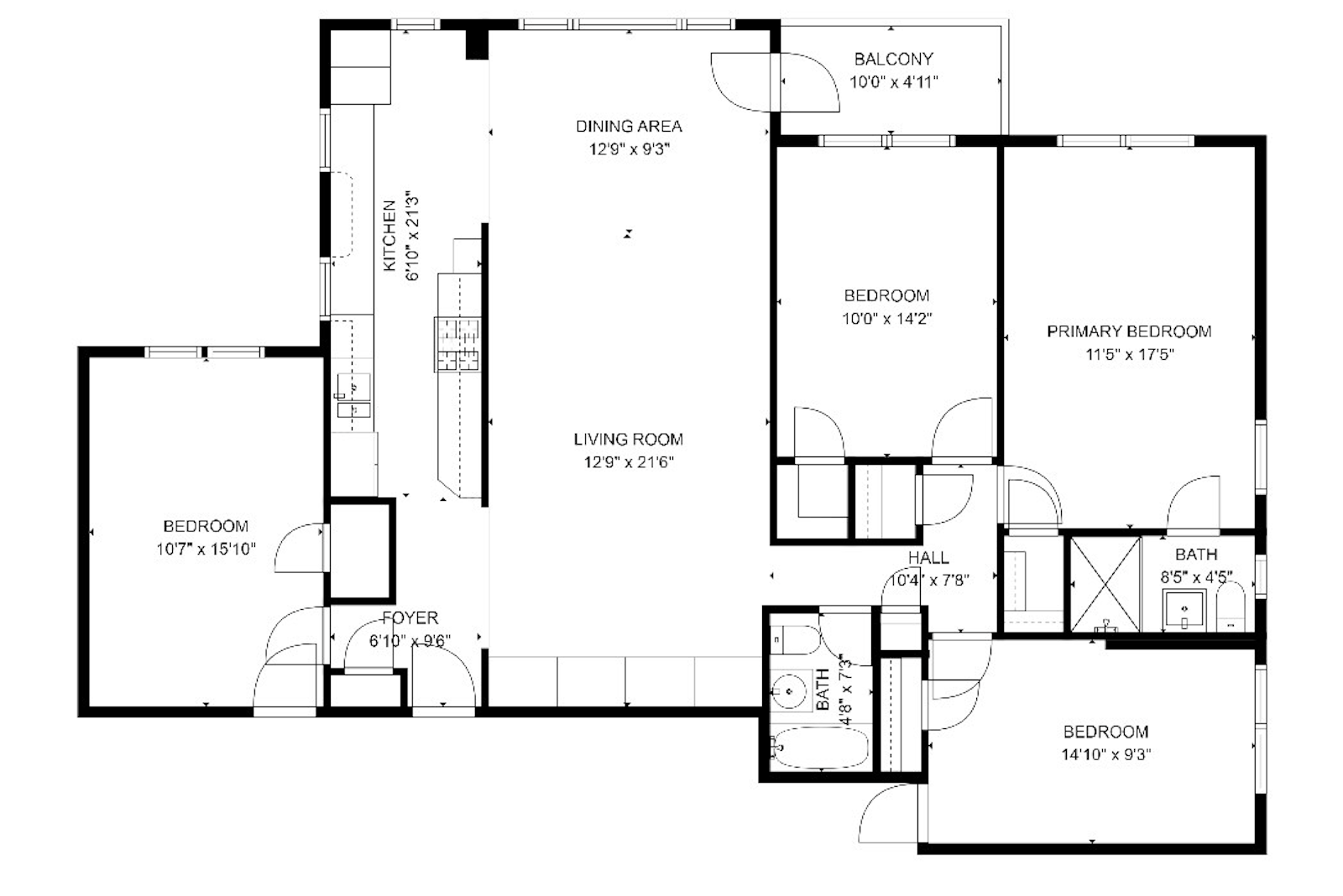 Floorplan for 3750 Hudson Manor Terrace, 5CW