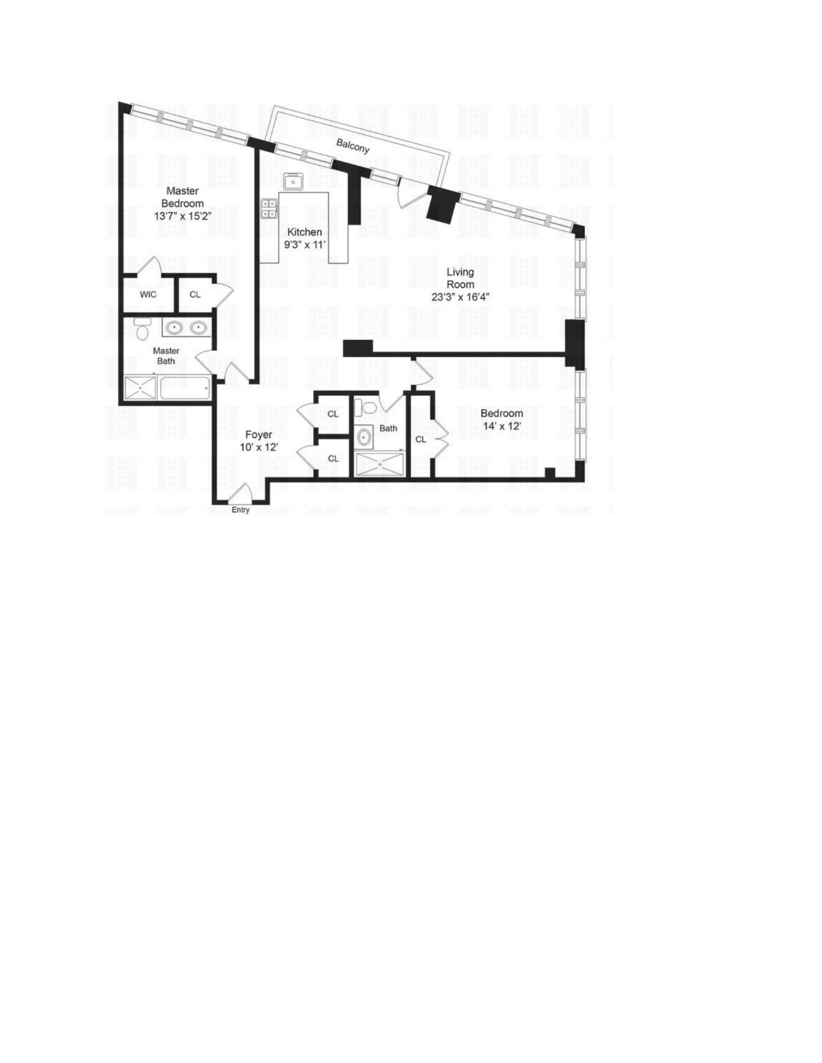 Floorplan for 640 West 237th Street, 10A