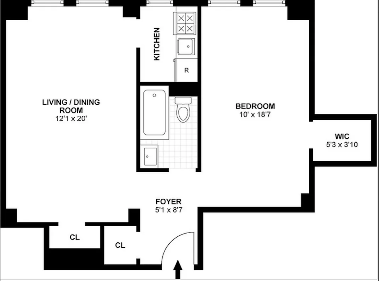 Floorplan for 230 Riverside Drive, 3K