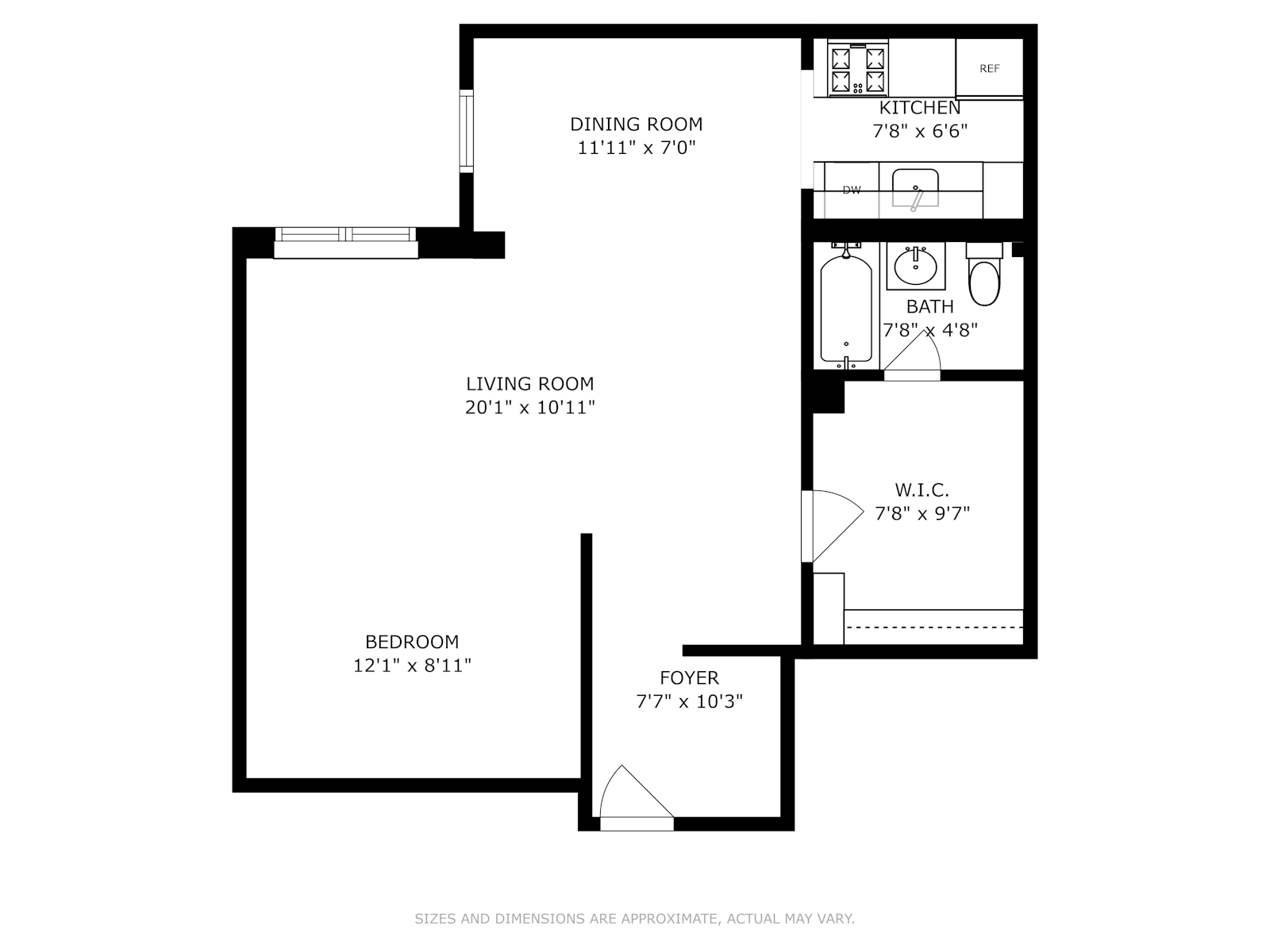 Floorplan for 2550 Independence Avenue, 4A