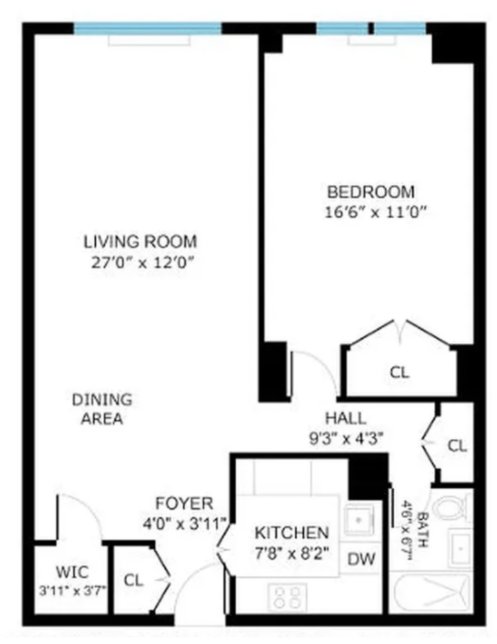 Floorplan for 245 East 25th Street, 6E