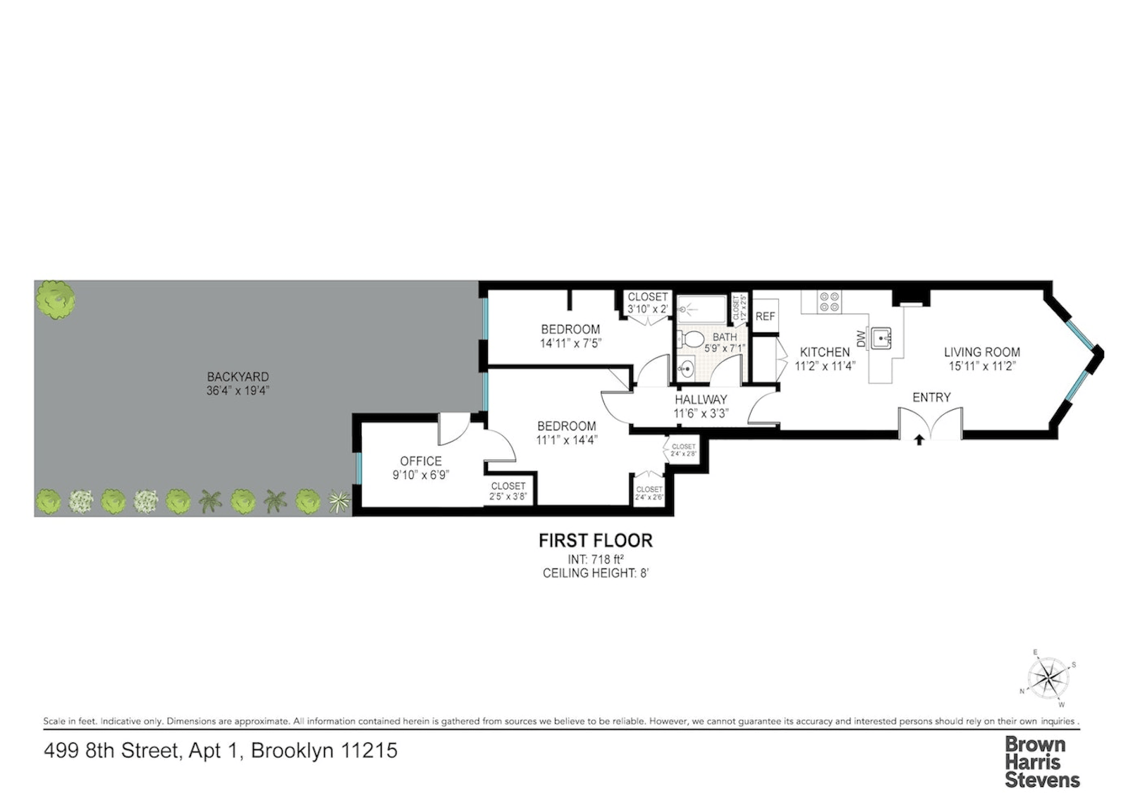 Floorplan for 499 8th Street, 1