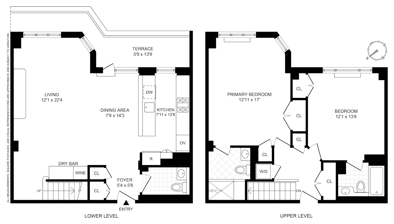 Floorplan for 100 West 57th Street, 20E/21E