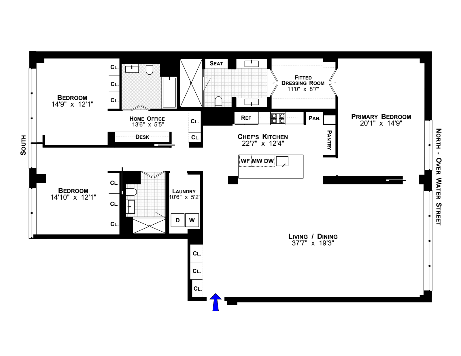 Floorplan for 200 Water Street