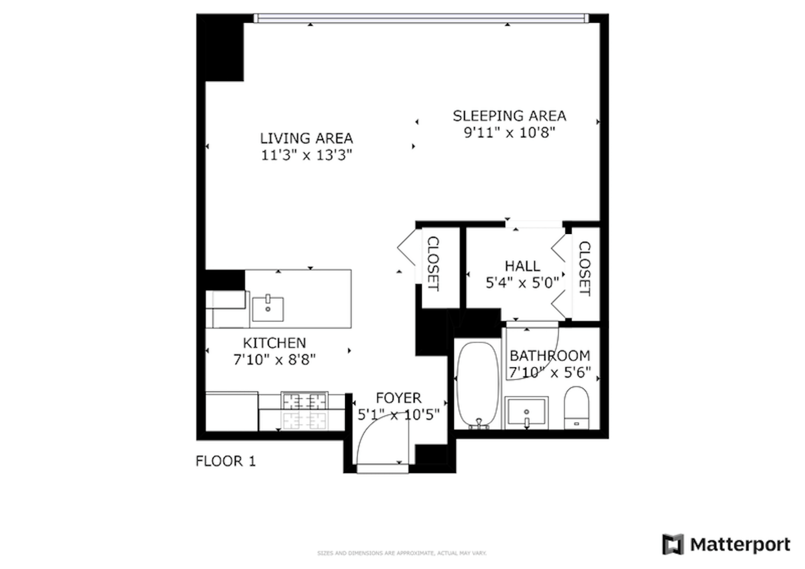 Floorplan for 350 West 42nd Street, 20I