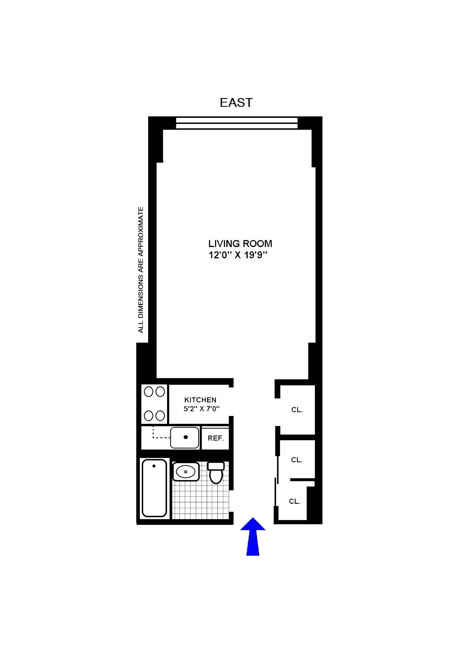 Floorplan for 200 East 15th Street, 8B