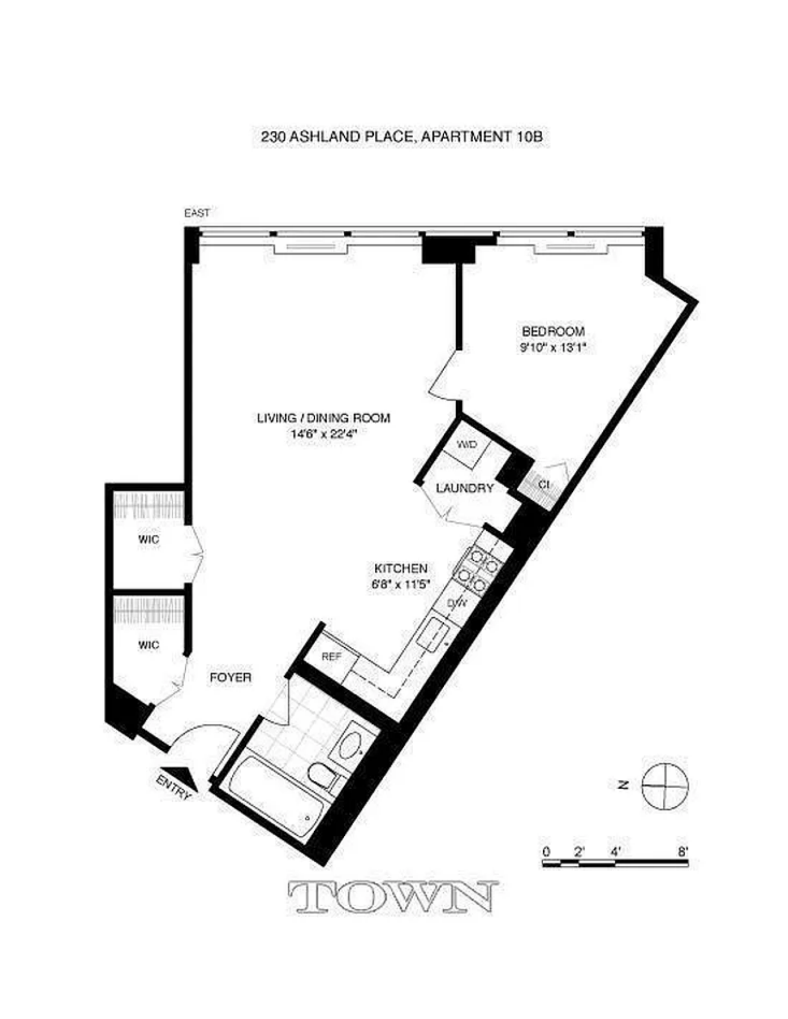 Floorplan for 230 Ashland Place, 12B