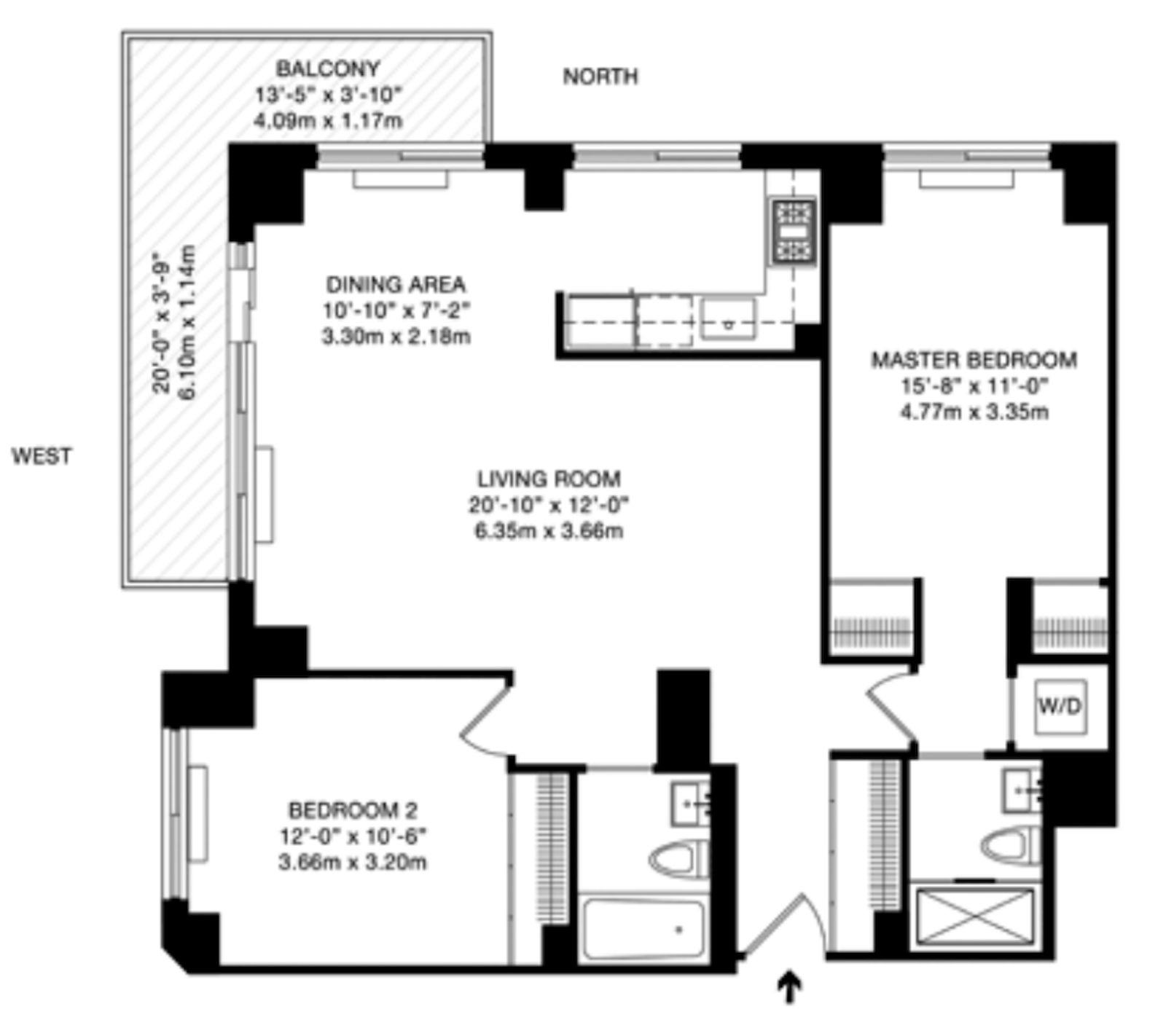 Floorplan for 515 East 72nd Street, 15H