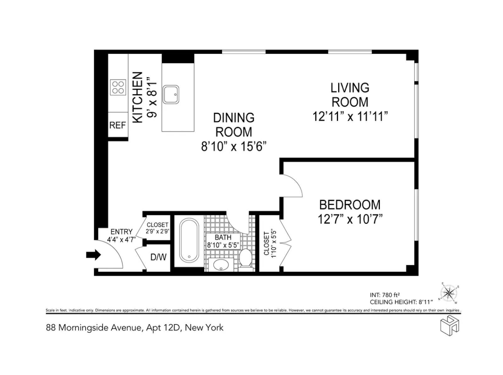 Floorplan for 88 Morningside Avenue