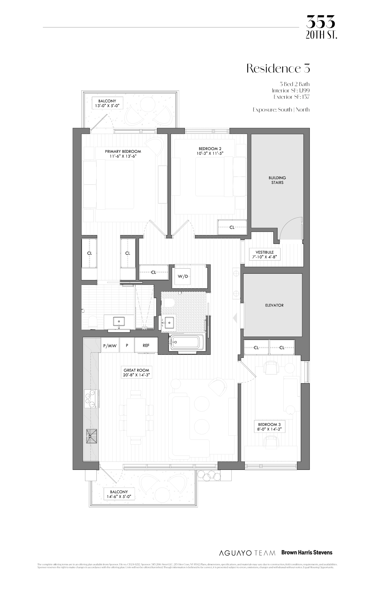 Floorplan for 353 20th Street, 3