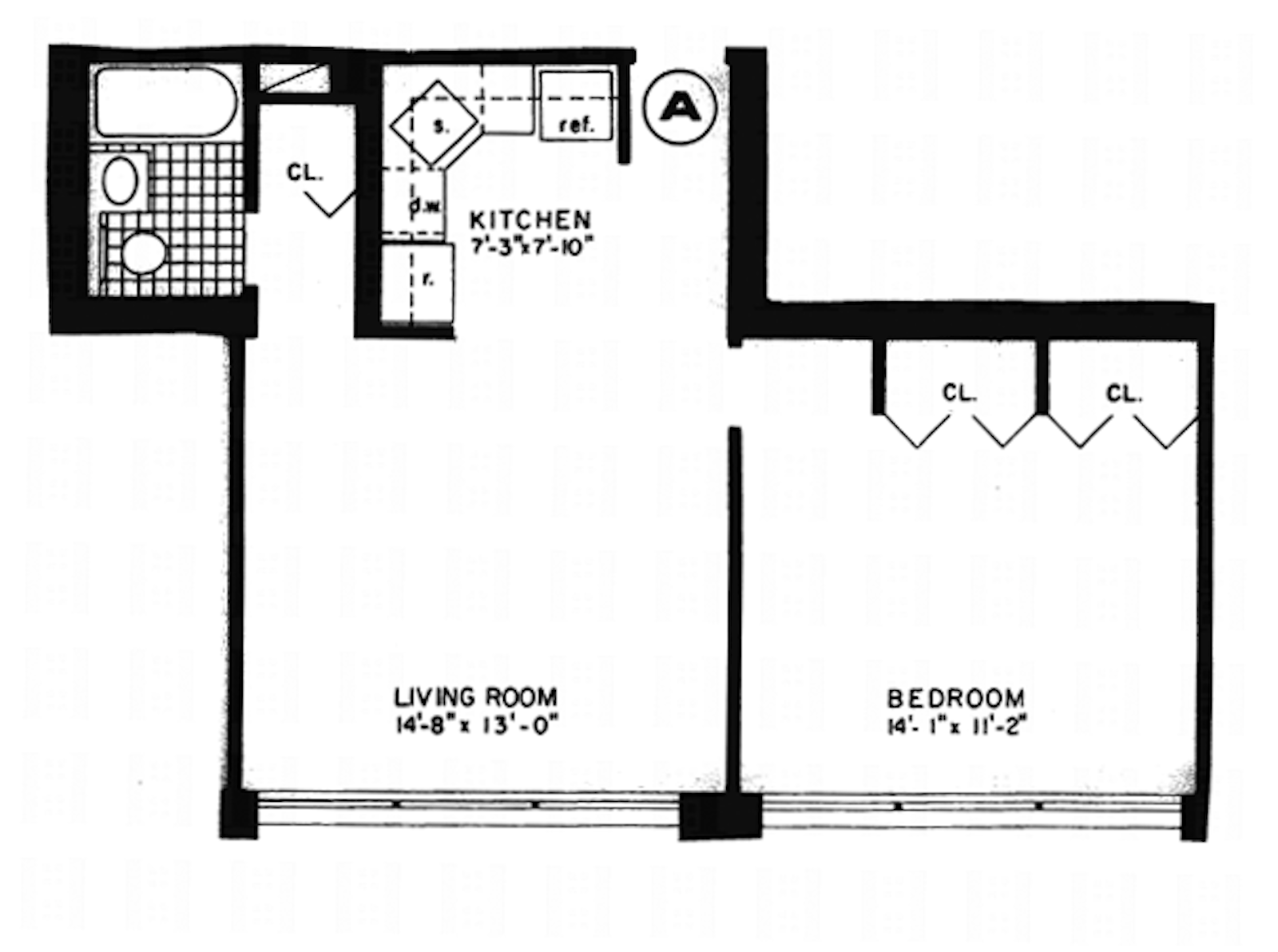 Floorplan for 333 East 45th Street, 30A