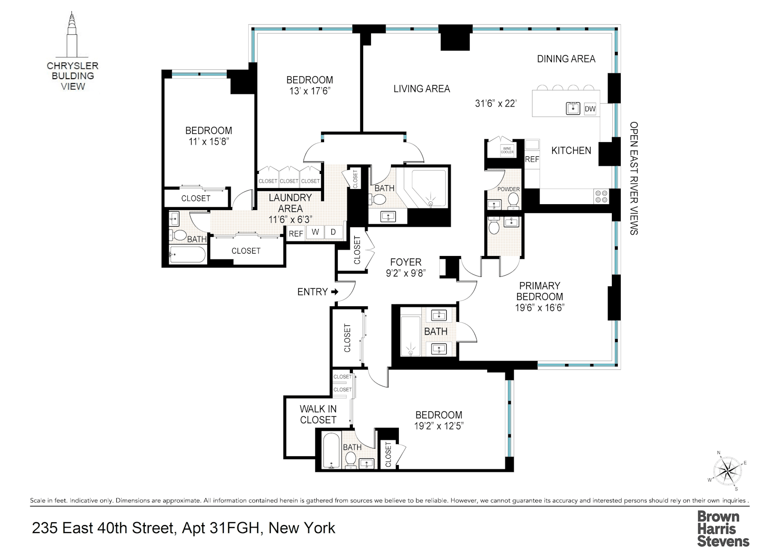 Floorplan for 235 East 40th Street, 31FGH