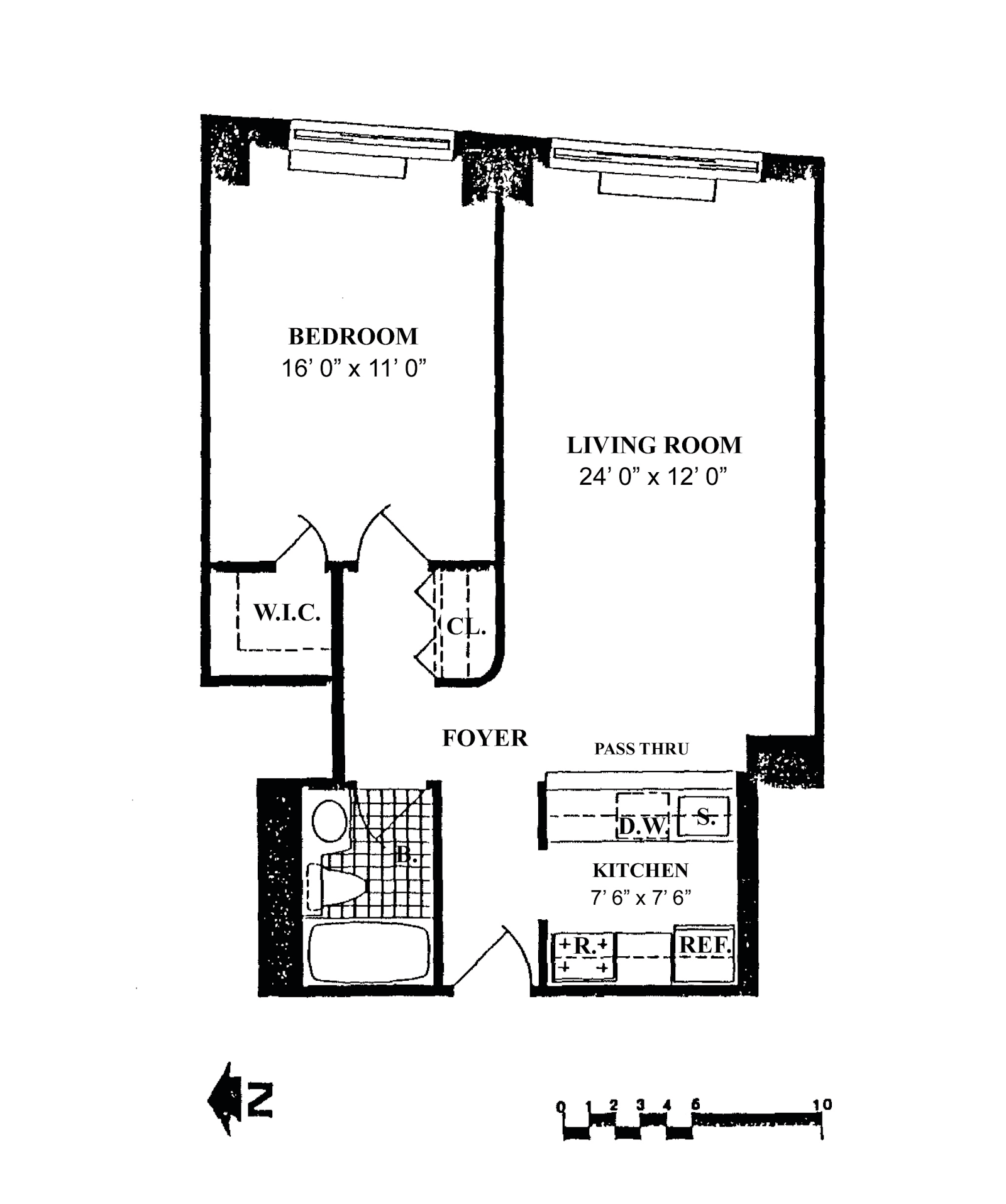 Floorplan for 2373 Broadway, 1401