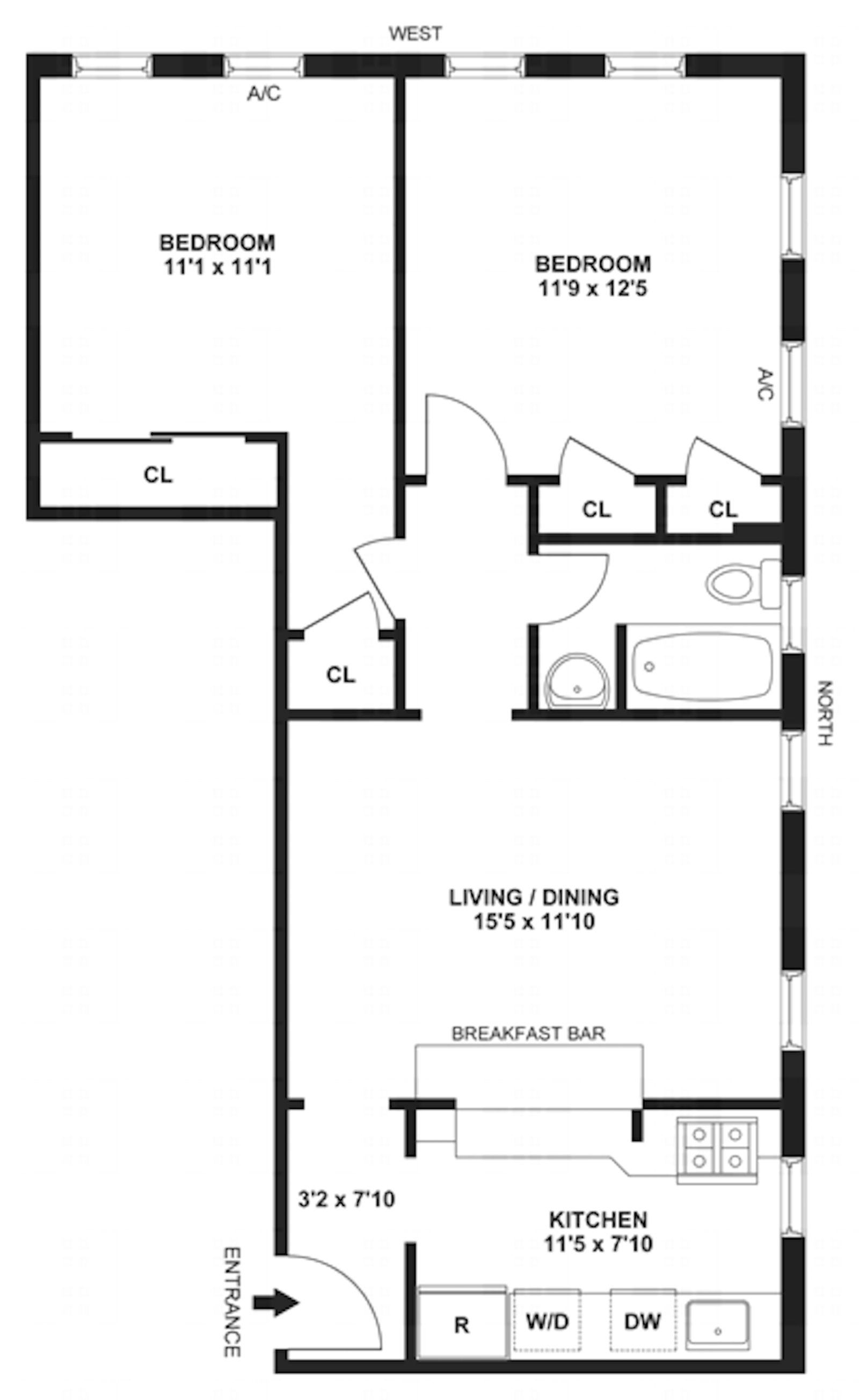 Floorplan for 235 Lexington Avenue, 10